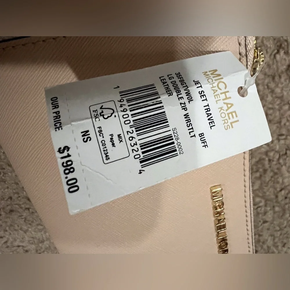 Michael Kors Jet Set Travel Lg Double Zip Wristlet - Picture 2 of 5